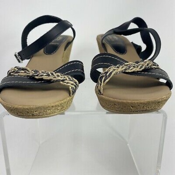 Spring Step MADE IN ITALY Strap Sandals Heels Sz 42 US 10.5/11 Comfort Faux cork - Picture 8 of 10